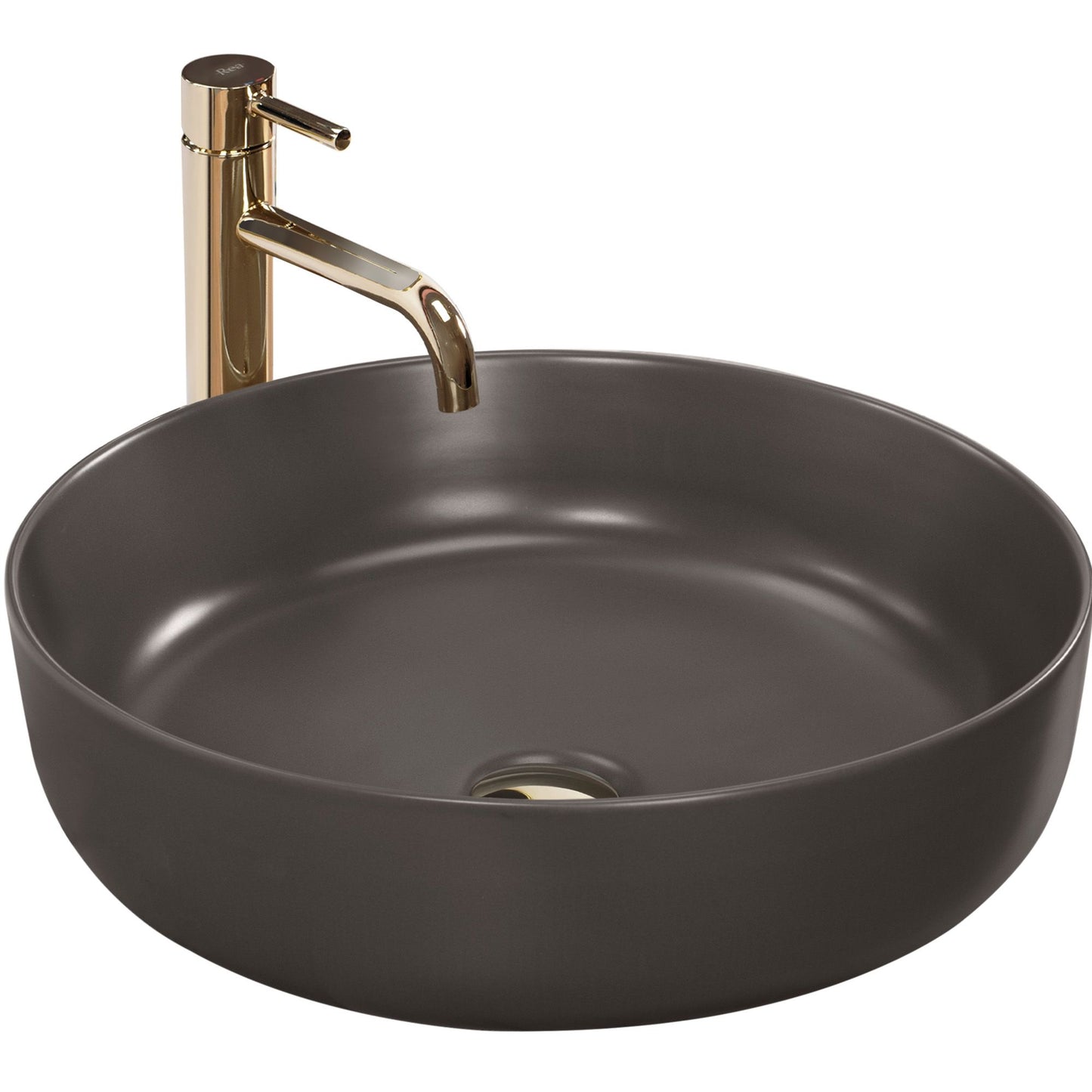 Aufsatzwaschbecken Rea Elma warm grey mat 1