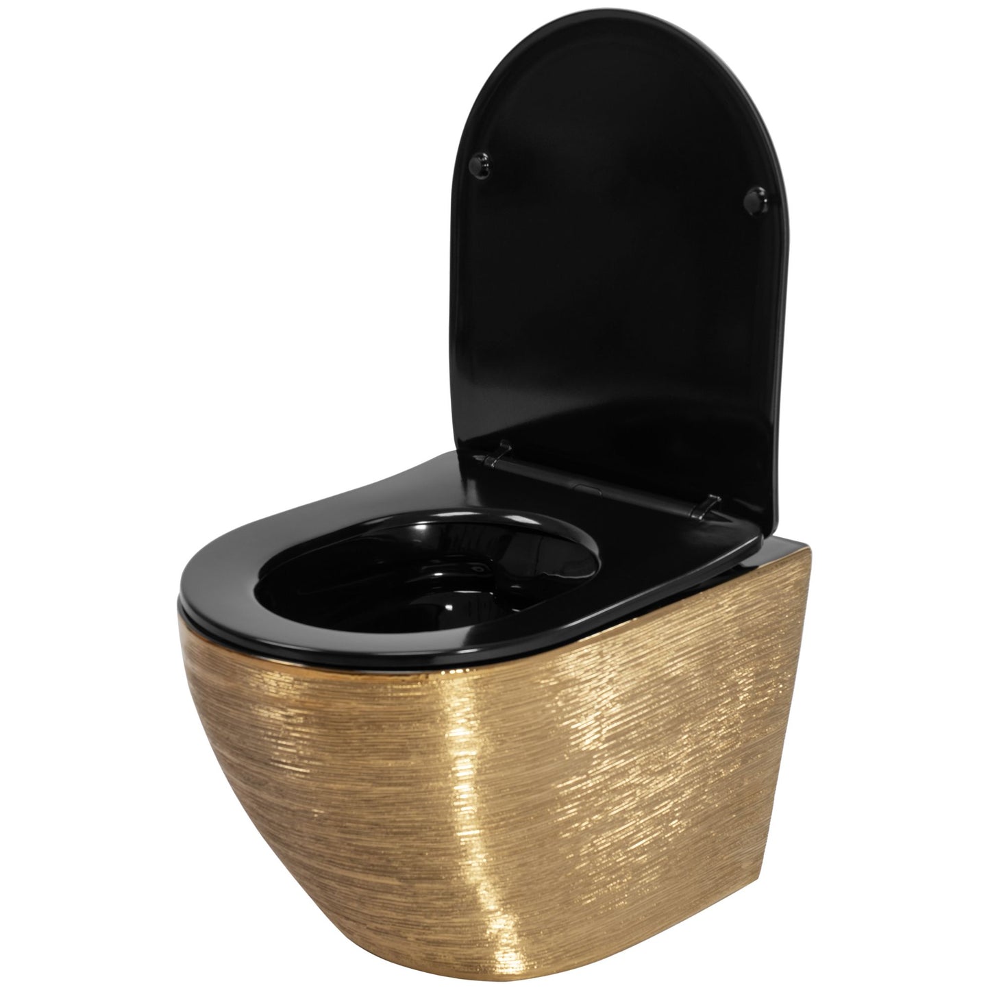 WC Schüssel Randlos Carlo Flat Brush Gold 5