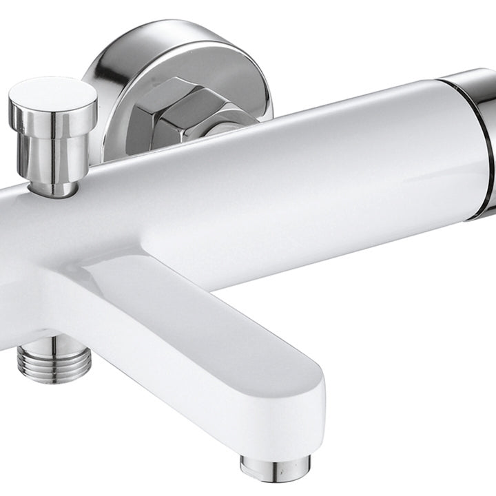 Wannenarmatur REA Polo White Chrom 2