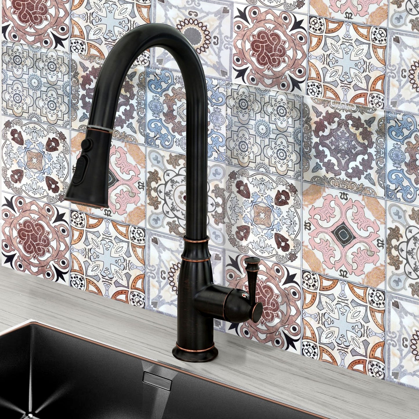 Küchearmatur Rea Deco Old Black high 7