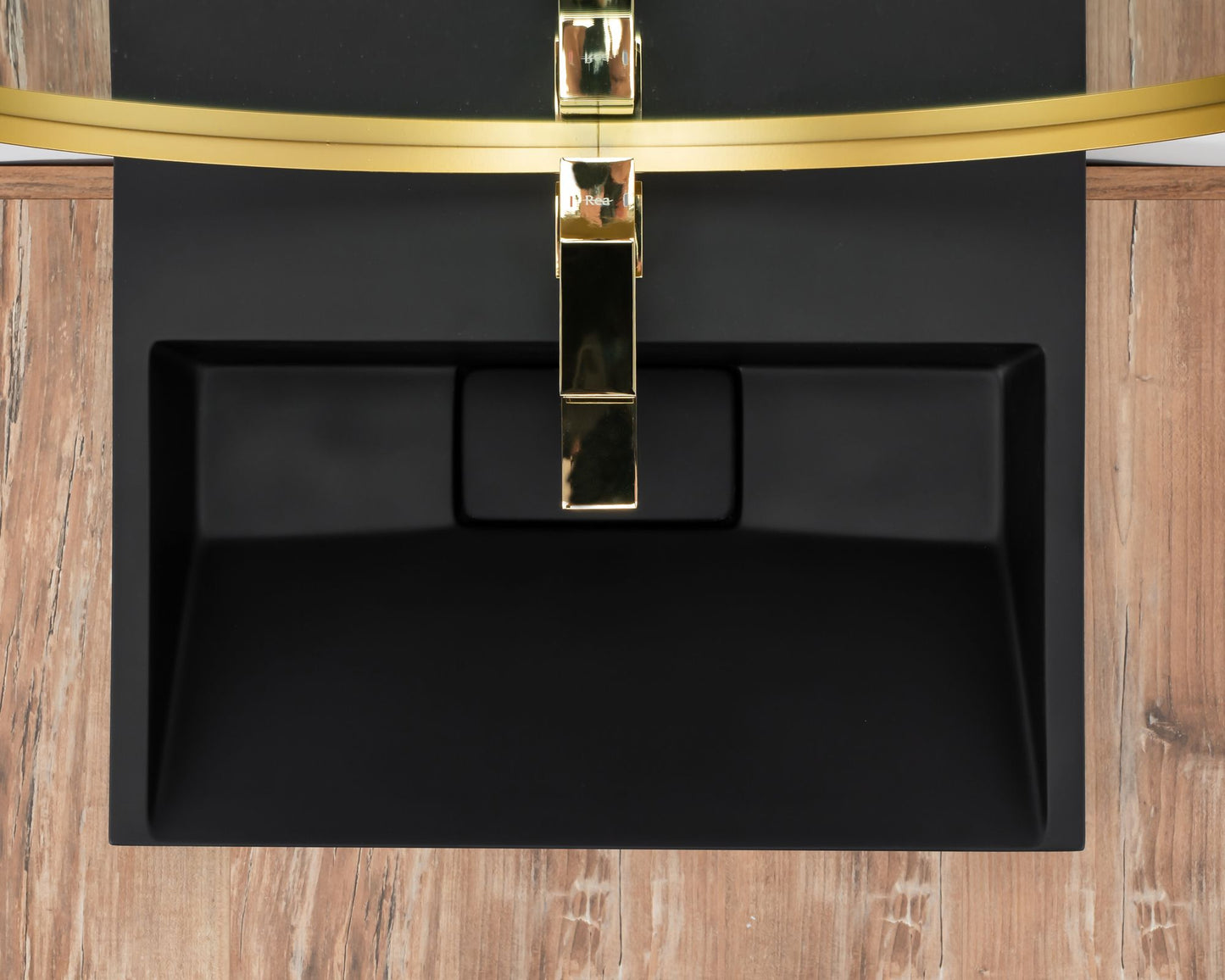 Waschbecken Konglomerat GOYA Black Matt 50 cm 5