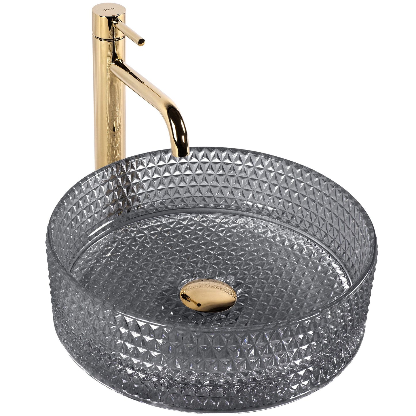 Aufsatzwaschbecken Rea Cristal Black 5