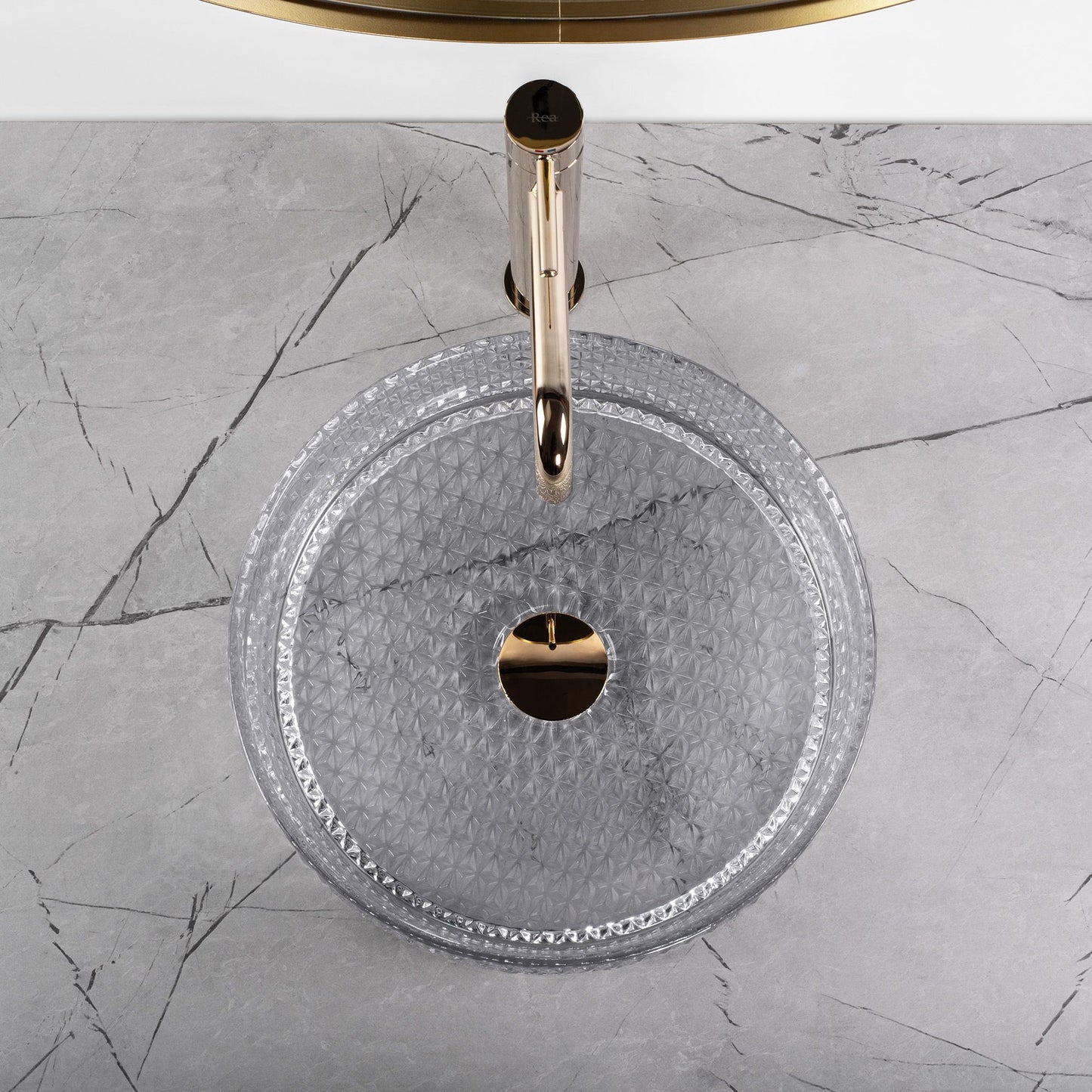 Aufsatzwaschbecken Rea Cristal Light Grey 6