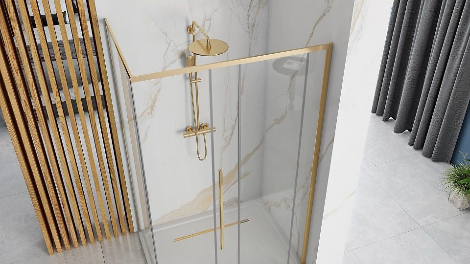 Duschkabine SOLAR GOLD 90x90 mit Duschwanne Savoy 4