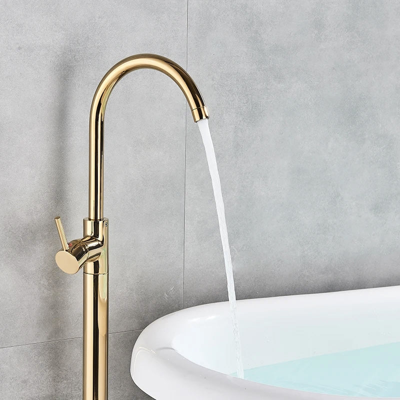 Waschbeckenarmatur freistehend Rea Lungo Ortis Gold 2