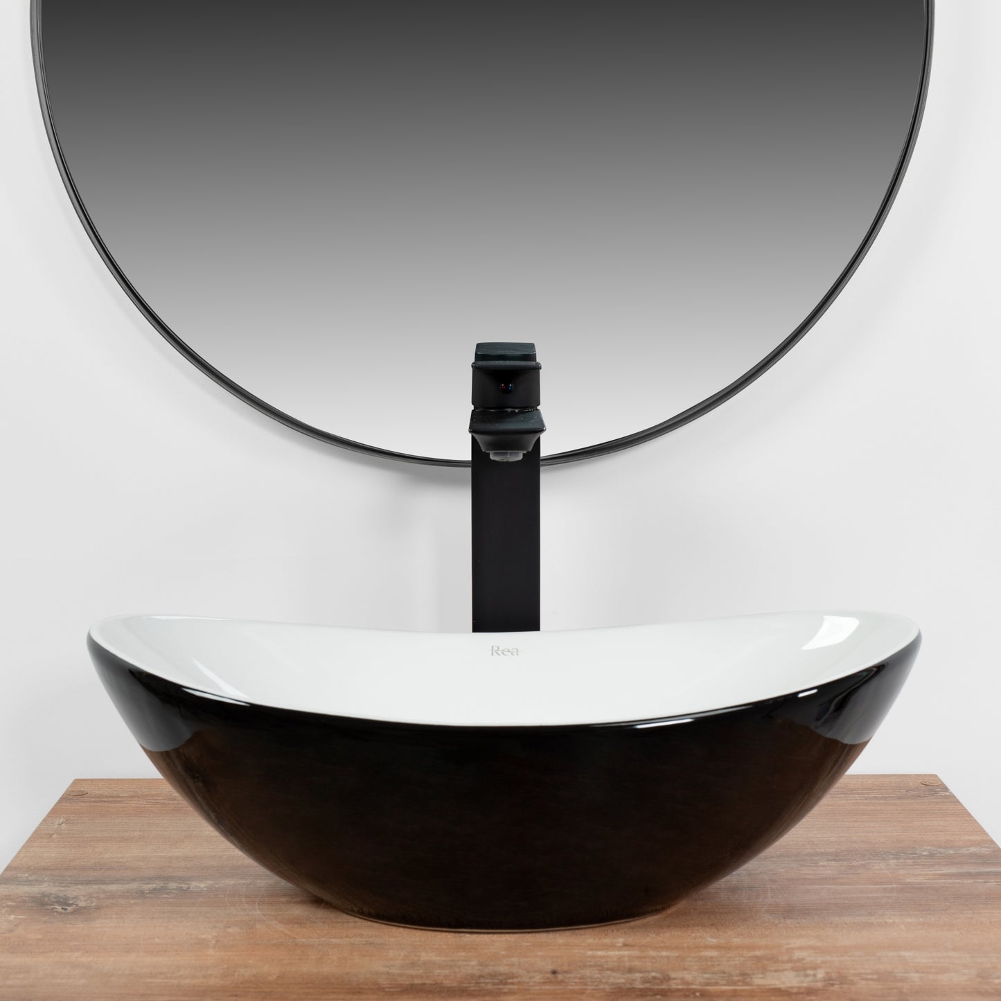 Aufsatzwaschbecken REA Royal Mini Black White 3