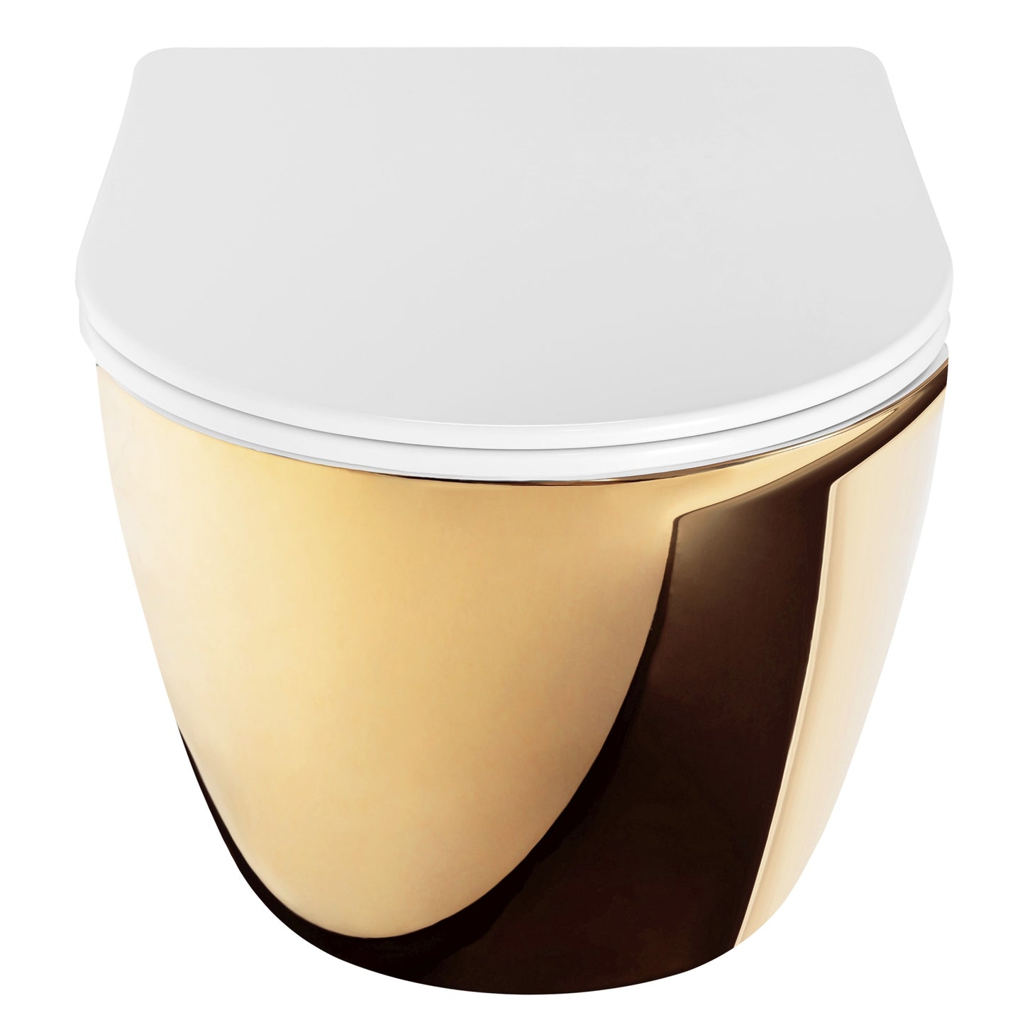 Wc Schüssel Randlos Rea Carlo Mini Tornado Nfq Gold White 3