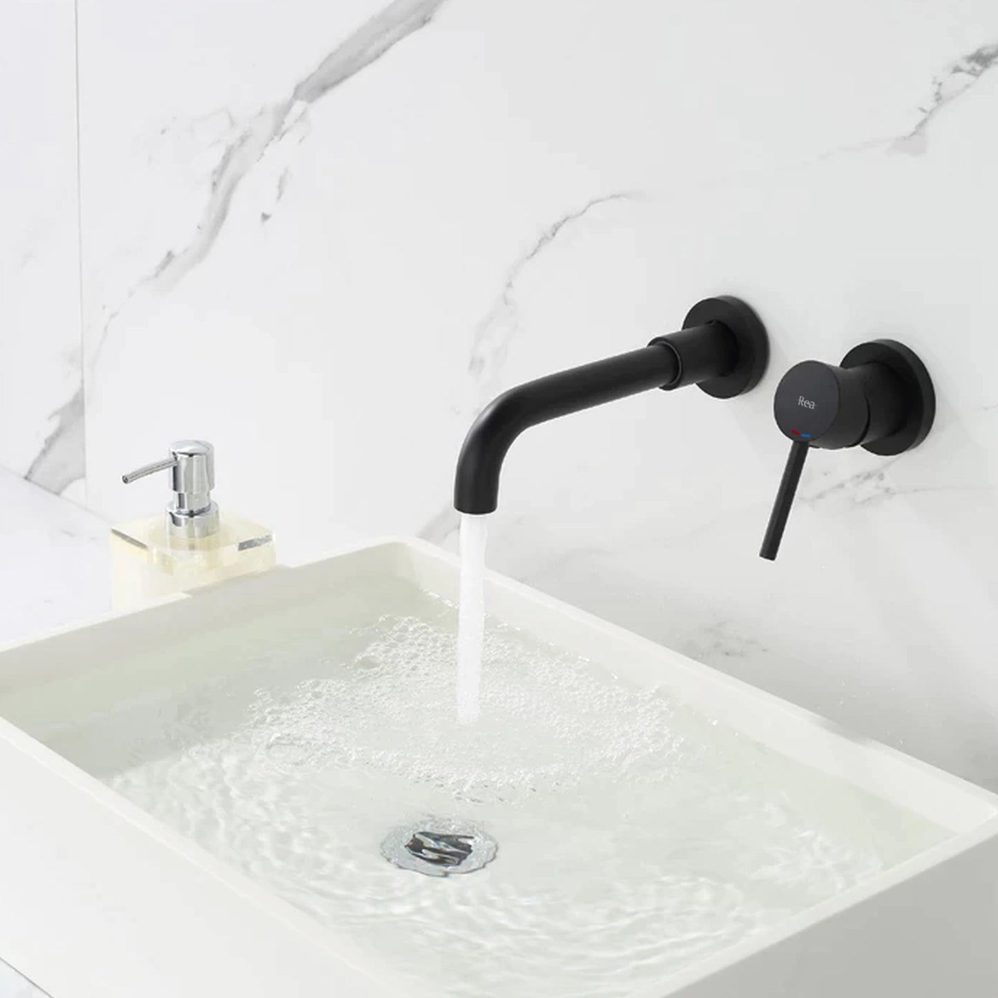 Unterputz Armatur Rea Lungo LONG black matt+Ibox 8