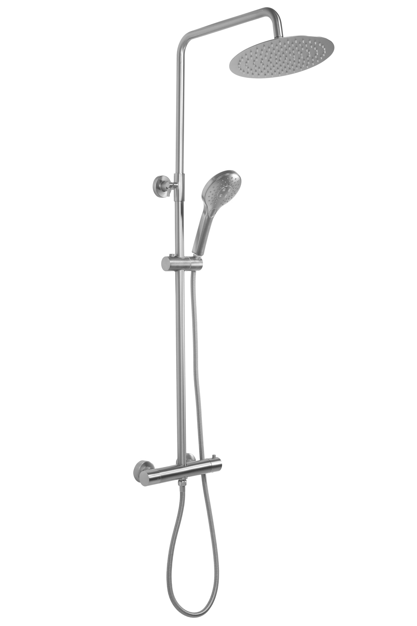 Duschgarnitur mit Thermostat REA VINCENT NICKEL BRUSH INOX 3