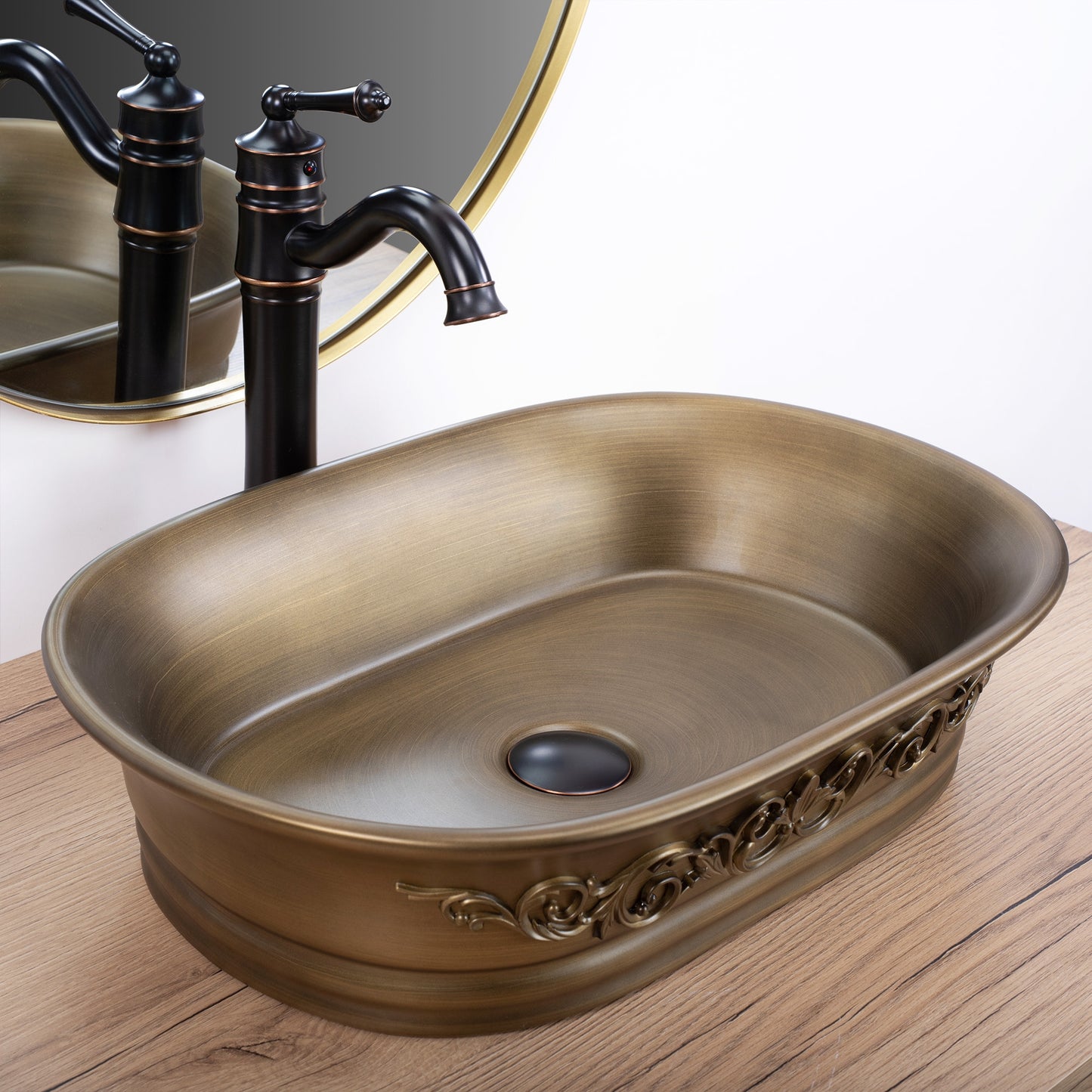 Aufsatzwaschbecken REA WILMA RUSTIC 2