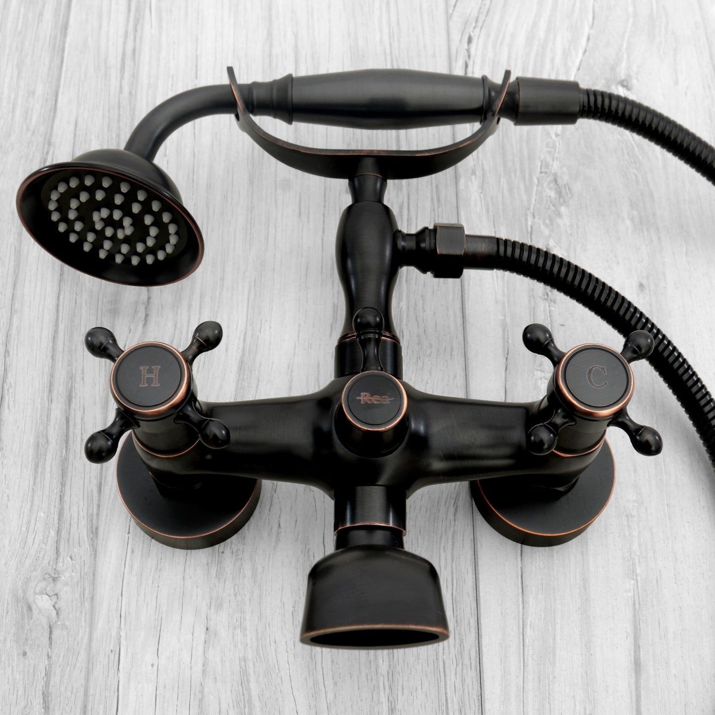 Wannenarmatur Rea Retro Old Black 5