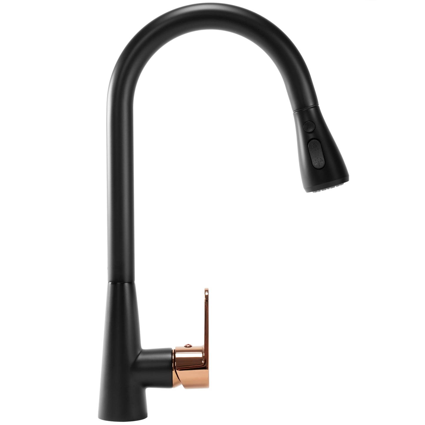 Küchearmatur Rea Mild black mat rose gold 4