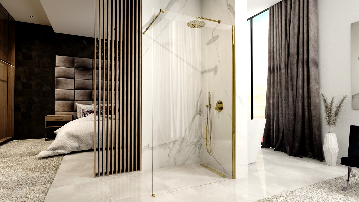 Duschwand Rea Aero Gold 120 Walk In 2
