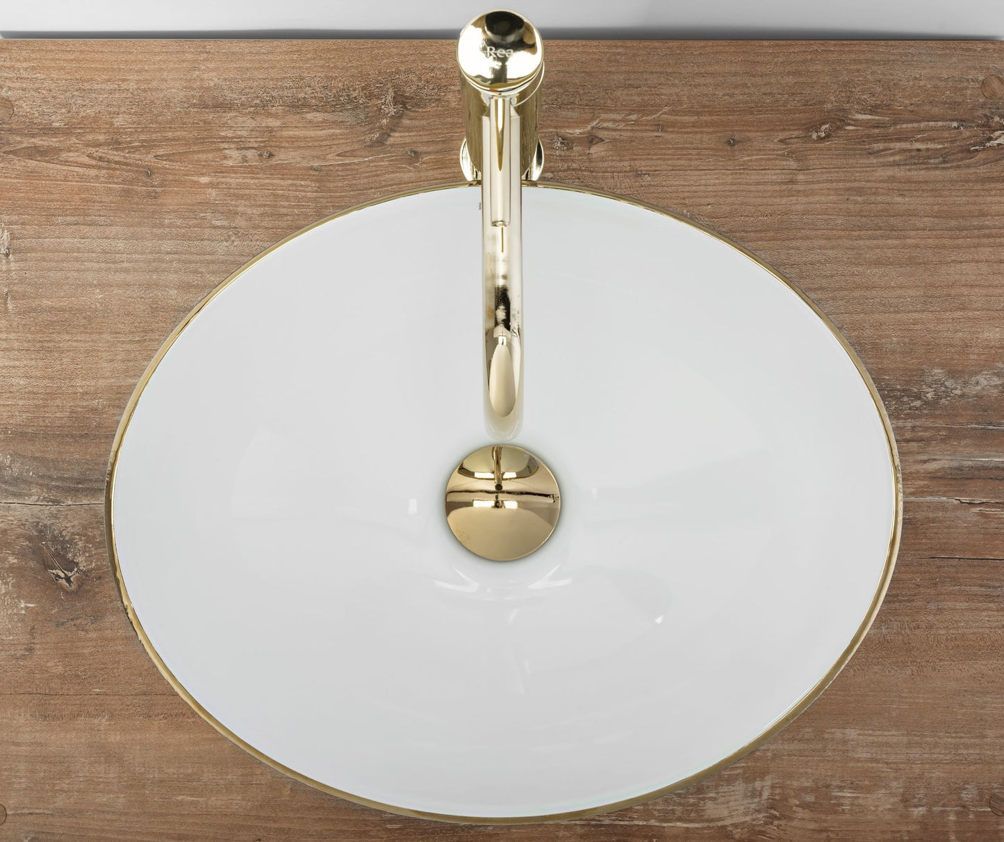 Aufsatzwaschbecken Rea Sofia Brush Gold 4