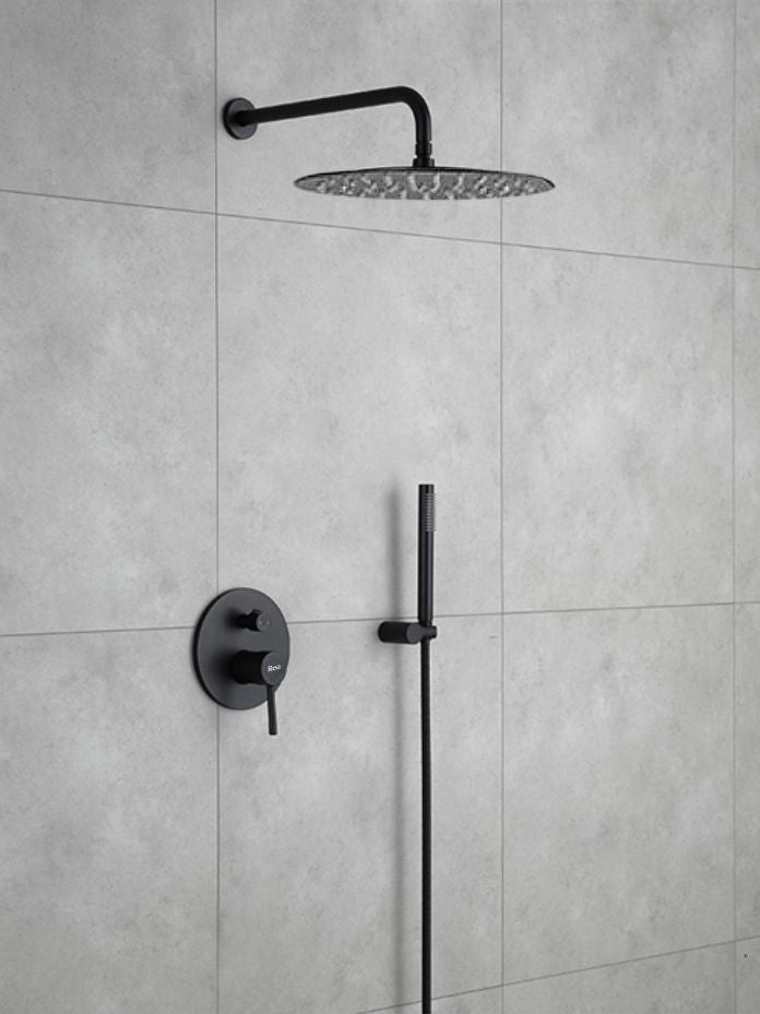 Unterputz Duschset Rea Lungo Black+ BOX 8