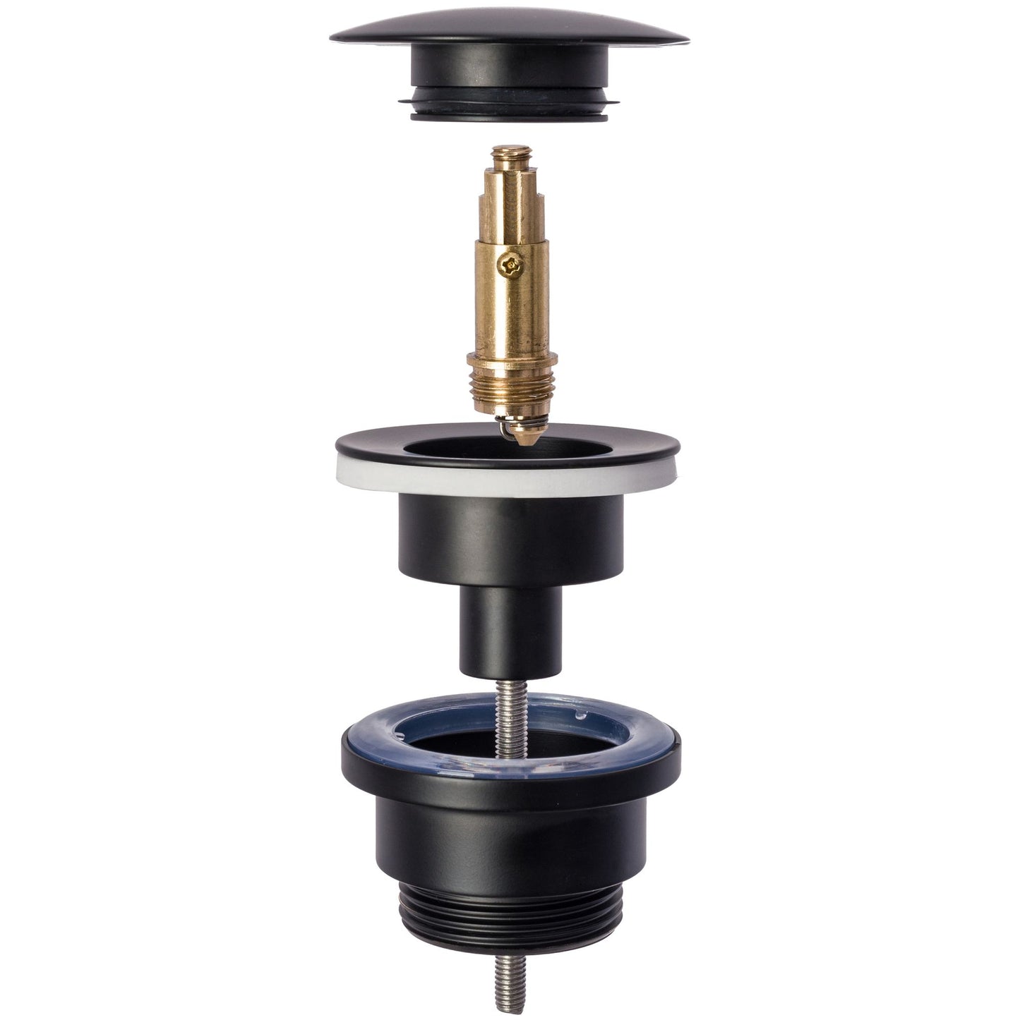 Waschbecken-Siphon Klik-Klak Universal Rea Schwarz Old Black 4