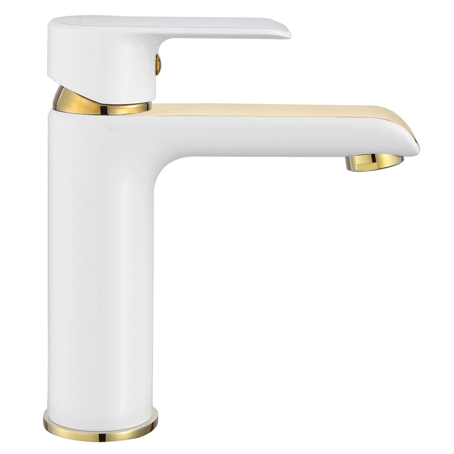 Waschbeckenarmatur REA Bloom White Gold Low 2