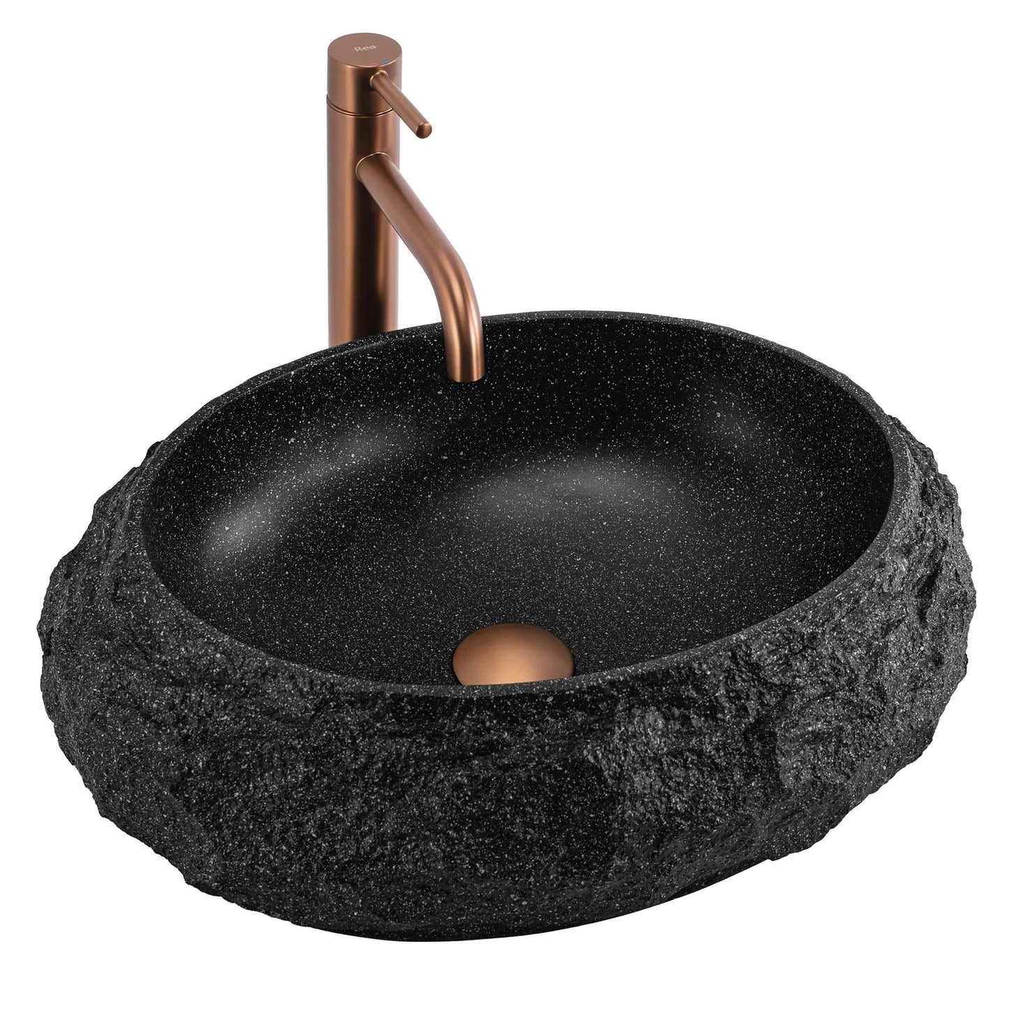 Aufsatzwaschbecken Rea Mika Black 8