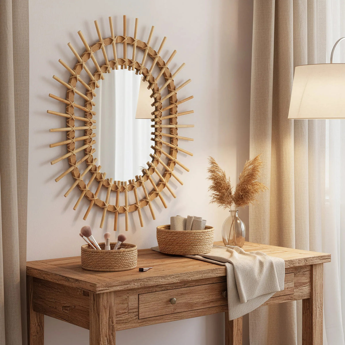 Boho-Wandspiegel 57CM QDJ5749 8