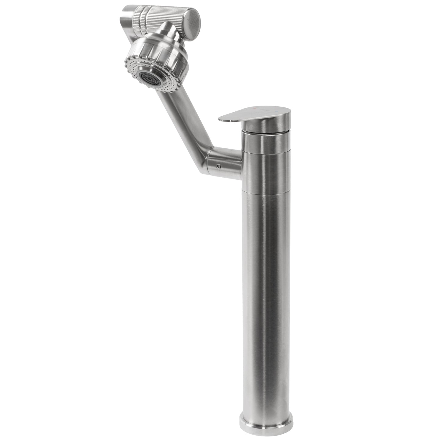 Waschbeckenarmatur Rea PACO Nickel Brush INOX High 6