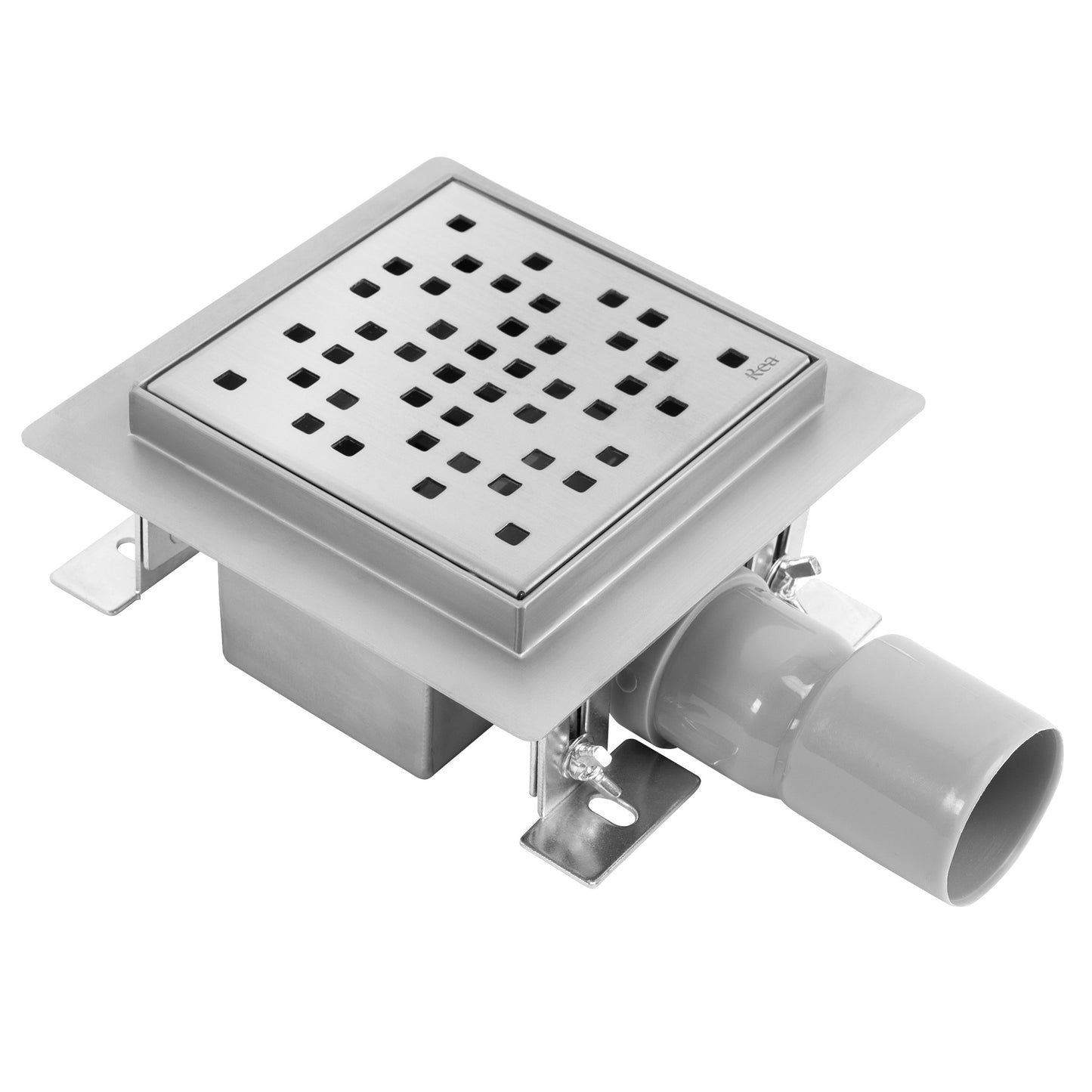 Duschrinne REA DOTS Nickel Brush 12x12 1