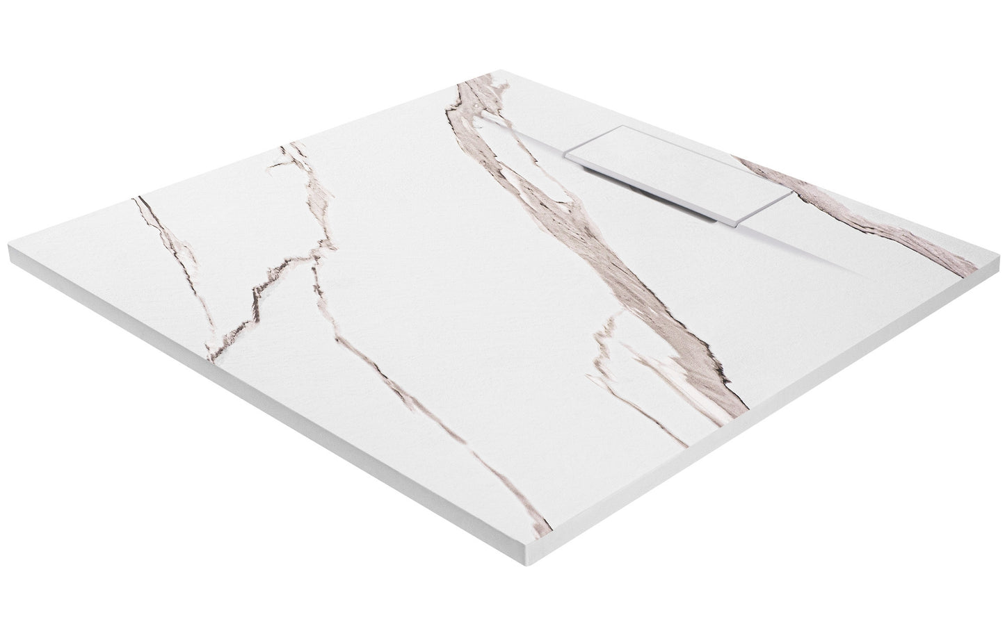 Duschtasse Bazalt CARRARA WHITE 90x90 6