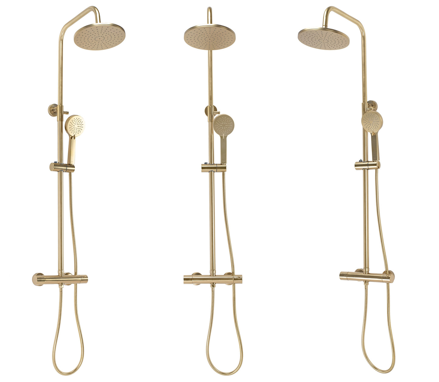 Duschgarnitur mit Thermostat Rea PAROT BRUSHED GOLD 3