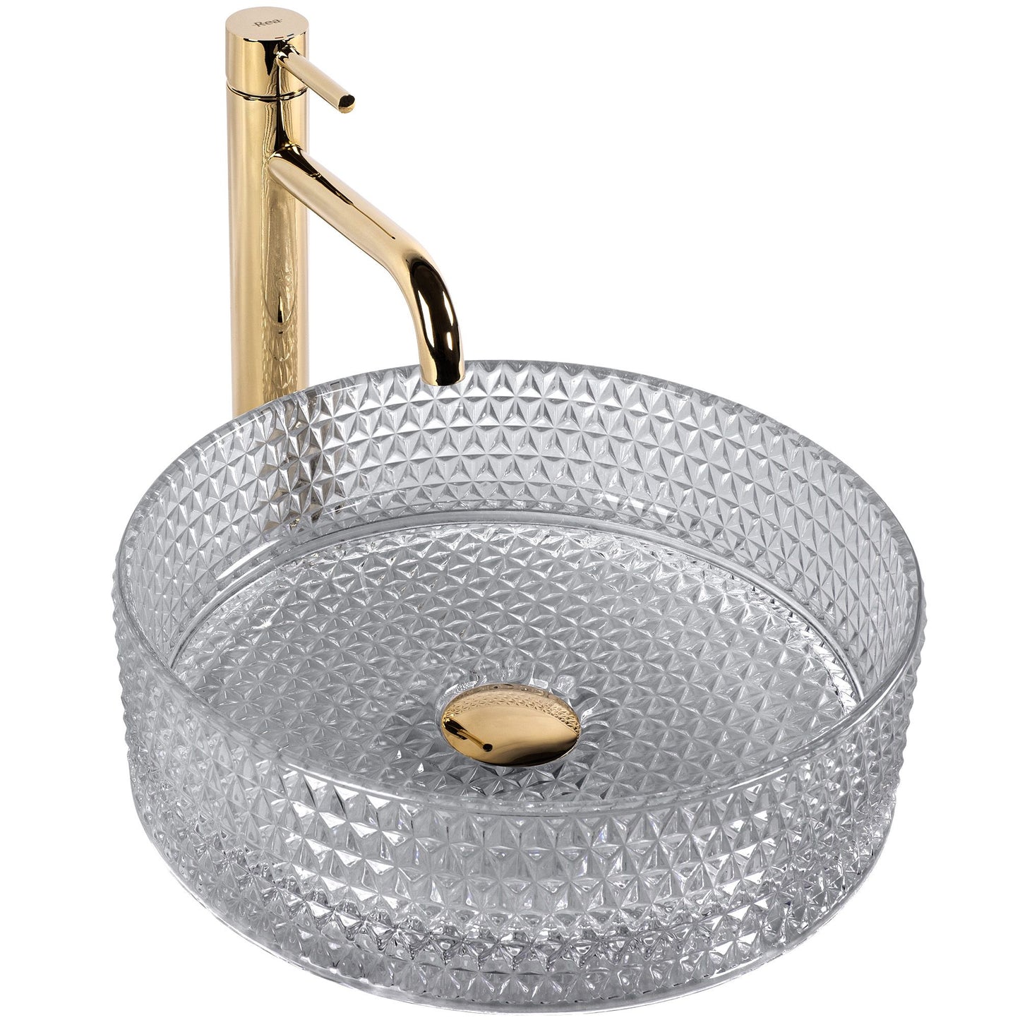 Aufsatzwaschbecken Rea Cristal Light Grey 1