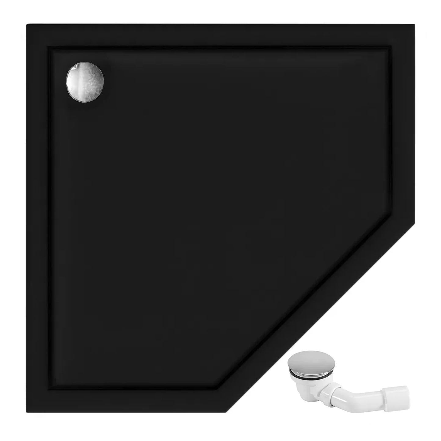 Duschkabine DIAMOND GOLD 90x90 mit Duschwanne Diamond Schwarz 9