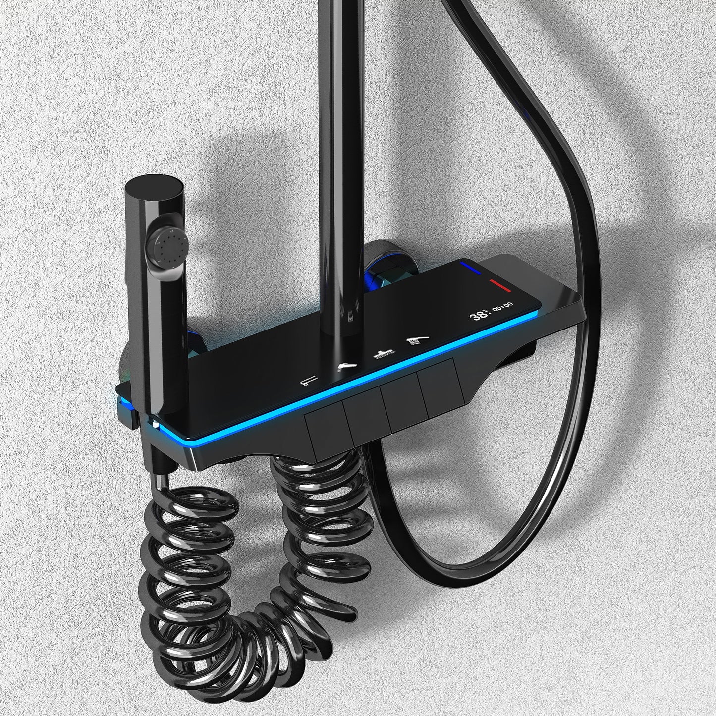 Duschgarnitur REA Savio Led Black 2