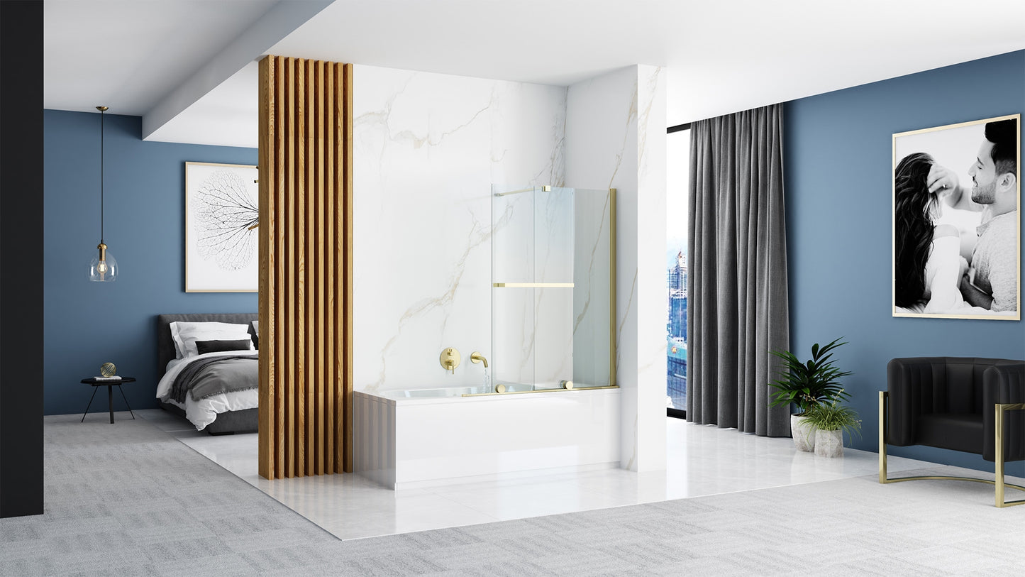 Badewanneaufsatz Rea Fabian Gold 100 4