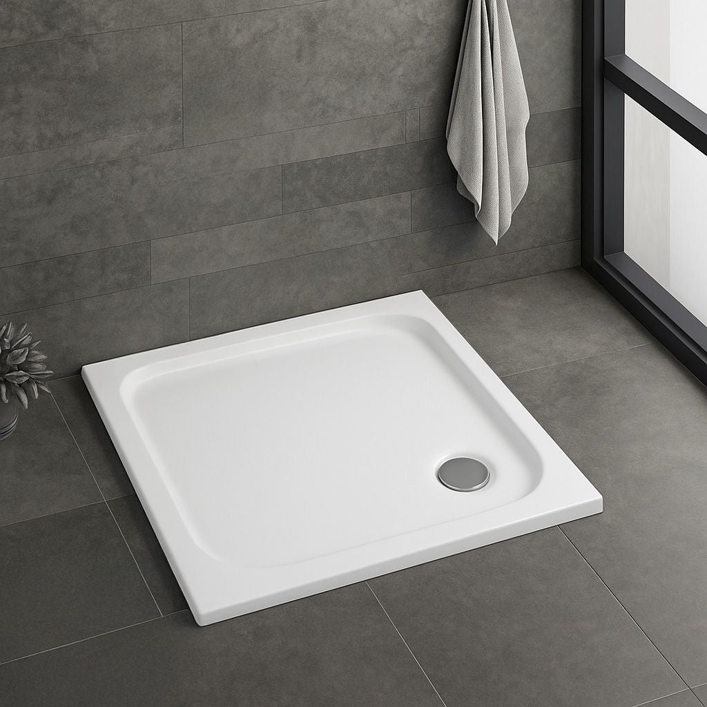 Acryl Duschwanne Rea Belmond White 80x80 6