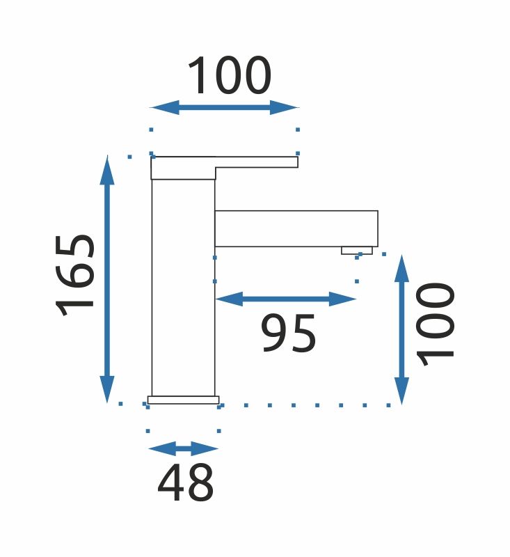 Waschbeckenarmatur Rea Pixel Chrom low 5