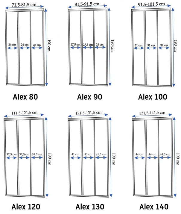 Duschtür Rea Alex 80 6