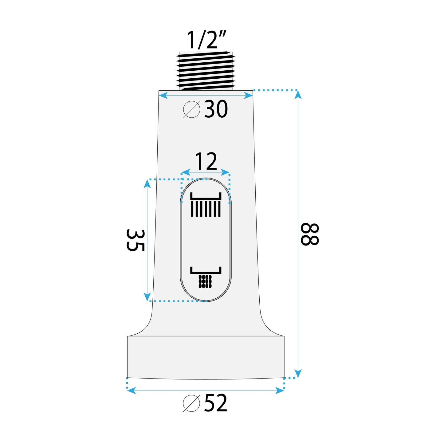 Luftauslass mit Perlator für Küchenarmatur REA Colin Black 6