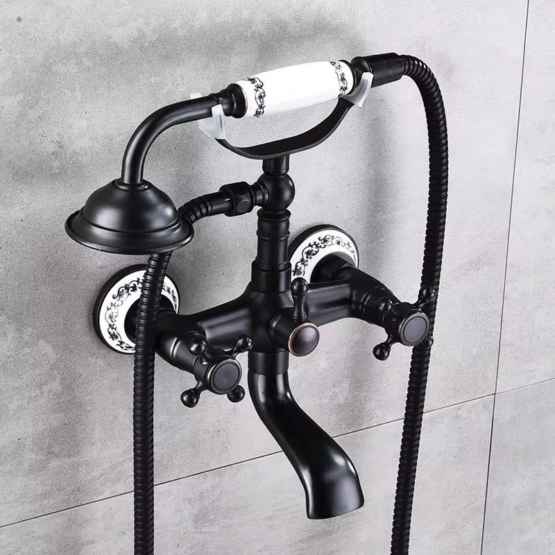 Wannenarmatur Rea Rustico Old Black 2