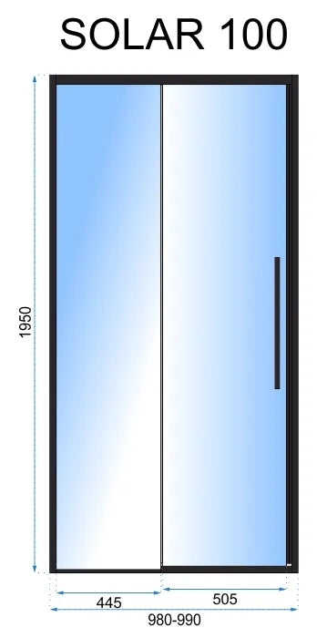 Duschtür SOLAR GOLD 100 5