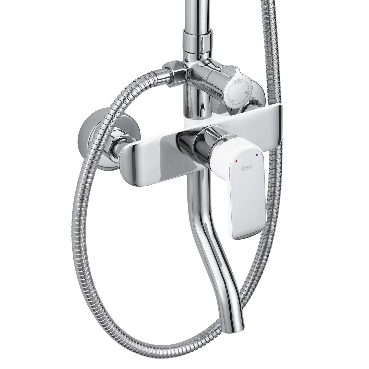 Duschgarnitur REA BLOOM WHITE CHROME 6