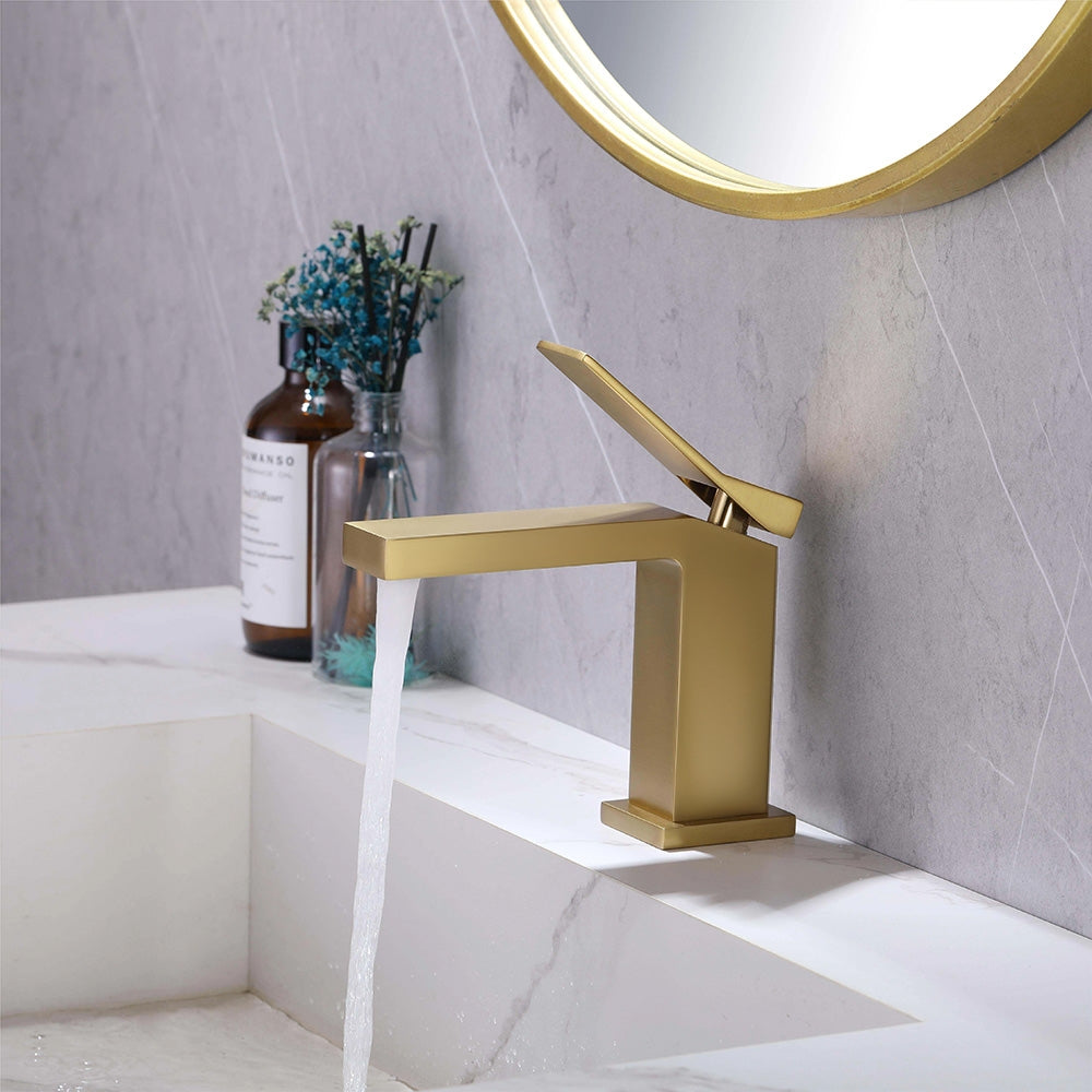 Waschbeckenarmatur Rea Duet Gold Low 2