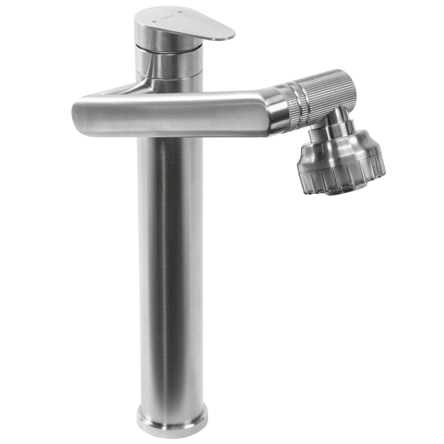 Waschbeckenarmatur Rea PACO Nickel Brush INOX High 5