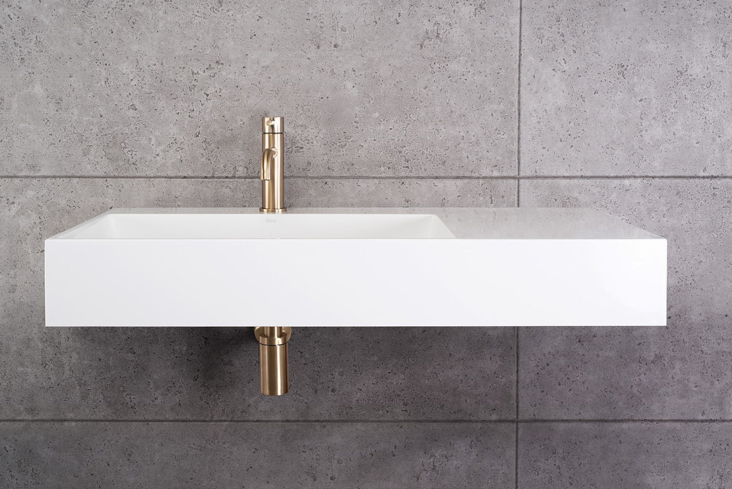 Waschbecken Konglomerat Archi 90 CM White 5