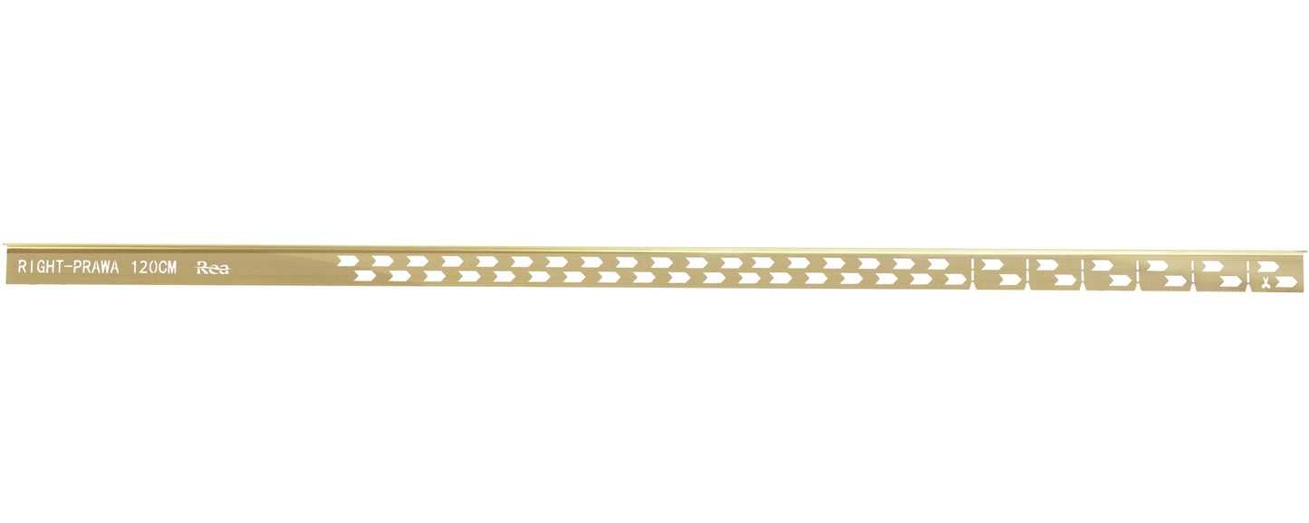 Gefälleprofil 120cm Brush Gold linke 4