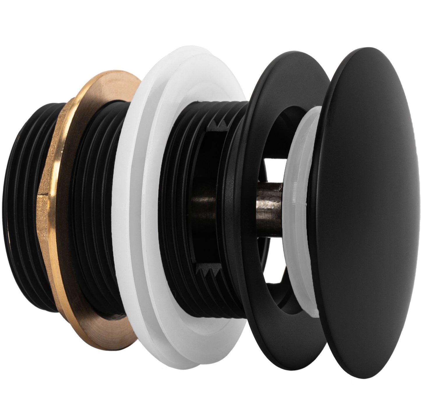 Wanne Stöpsel Klik-Klak Rea Black 6cm 2