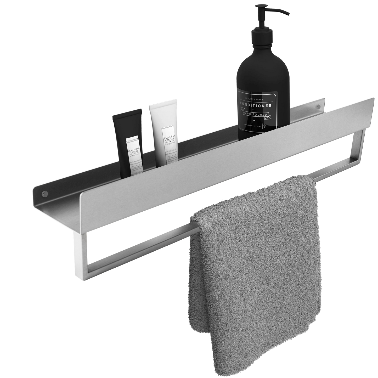 Badezimmerregal SF01 45cm steel brush 1