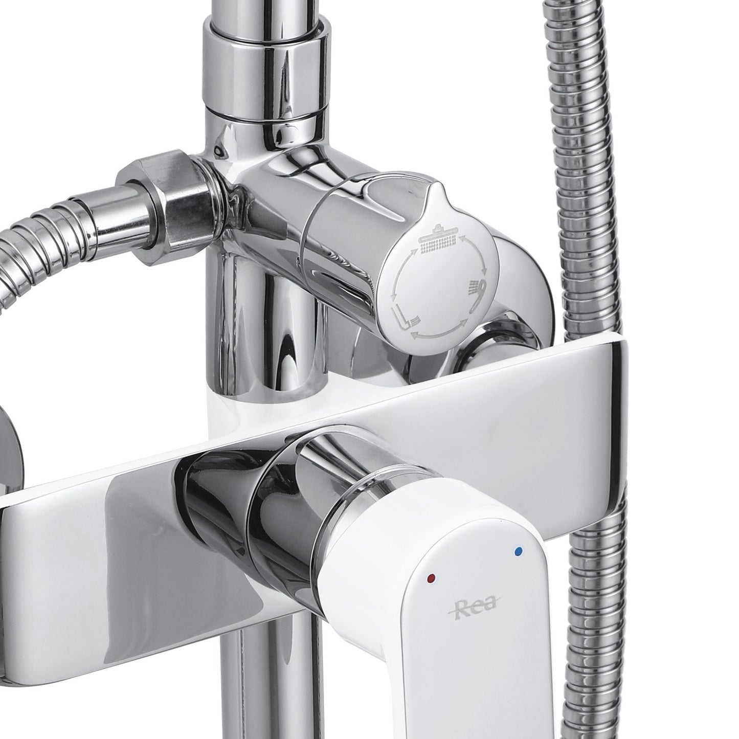 Duschgarnitur REA BLOOM WHITE CHROME 5