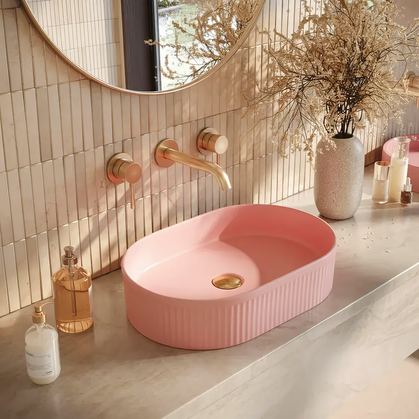 Aufsatzwaschbecken Rea Vanda Bubble Gum Matt 7
