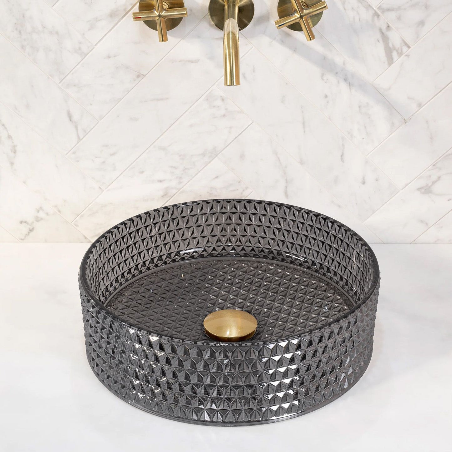 Aufsatzwaschbecken Rea Cristal Black 2