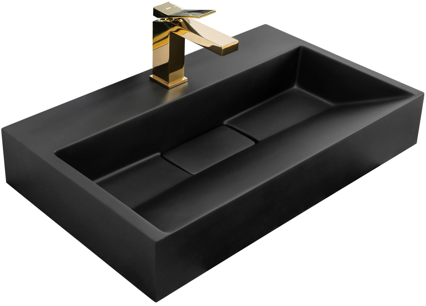 Waschbecken Konglomerat GOYA Black Matt 60 cm 1