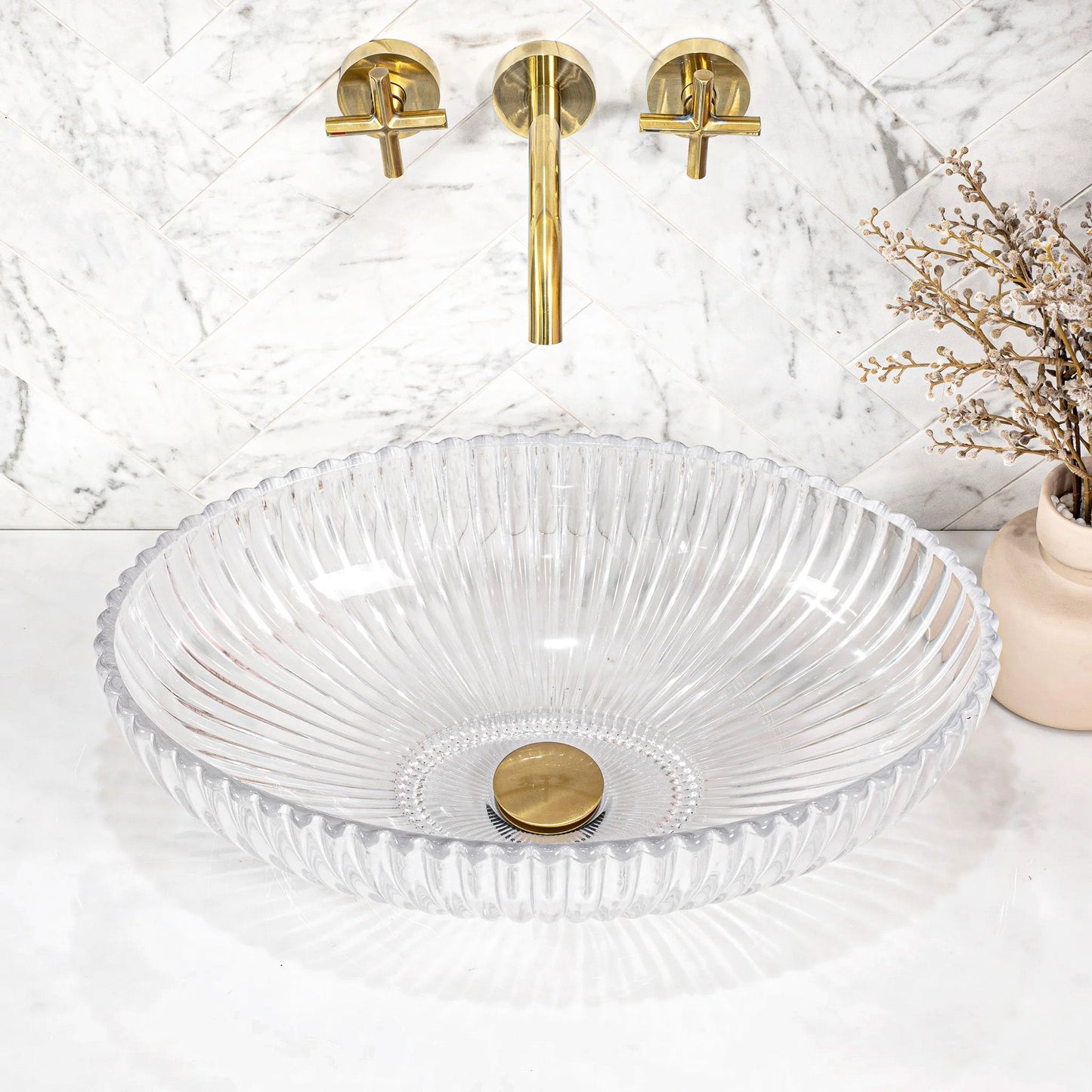 Aufsatzwaschbecken Rea Nicole Transparent 4