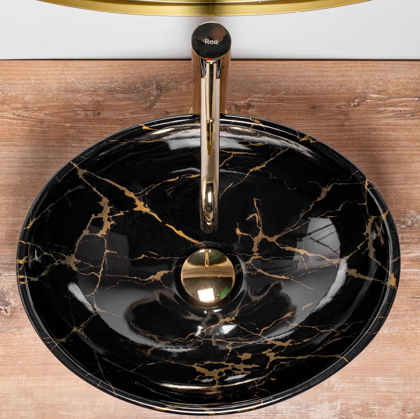 Aufsatzwaschbecken Rea Sofia Black Marble 3